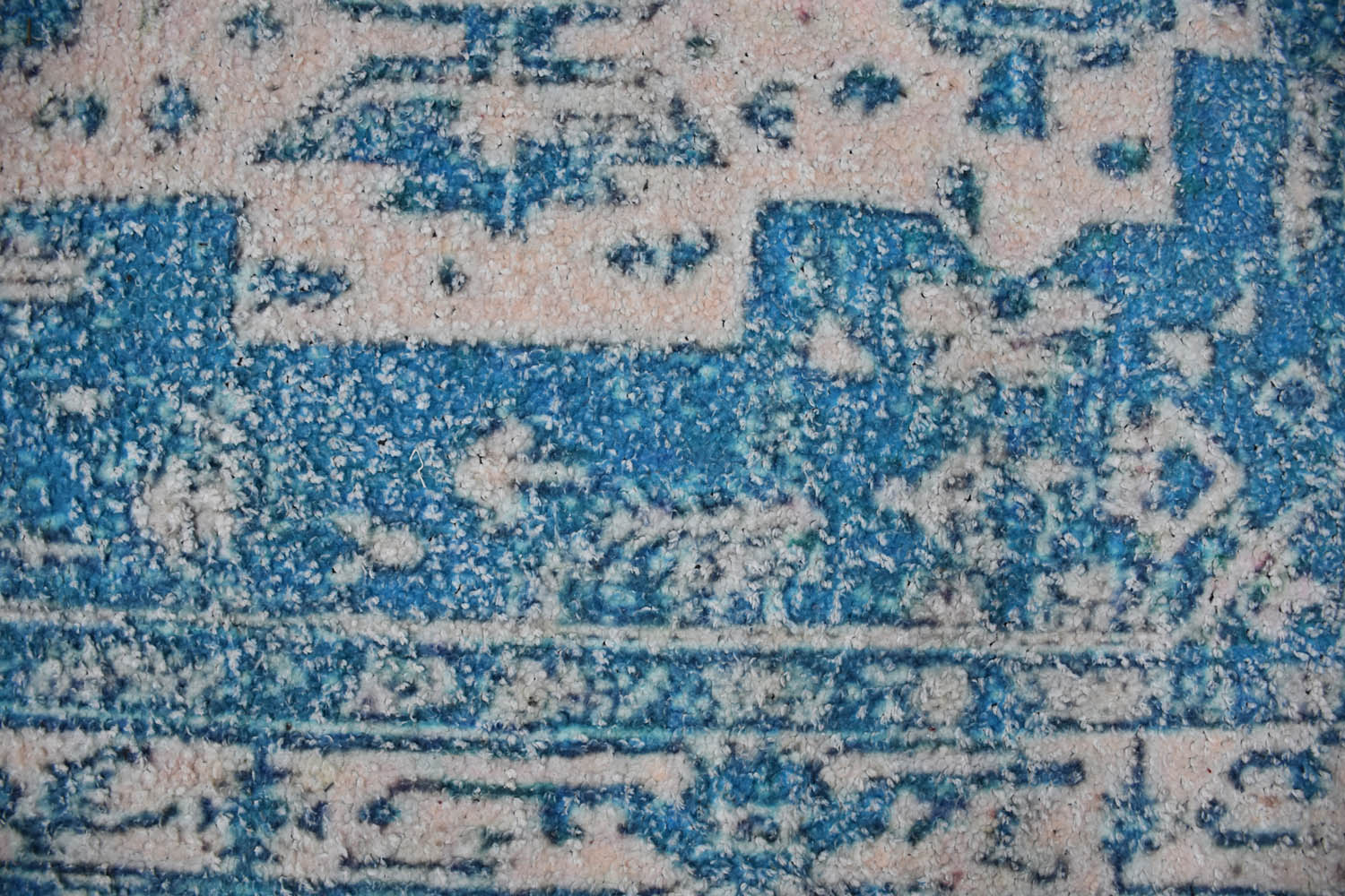 Multi Size Blue White Color Hand Woven Oriental Polyester Modern Oriental Rug