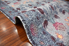 Multi Size Gray Blue Gold Color Hand Woven All-Over Polyester Arts And Crafts Oriental Rug