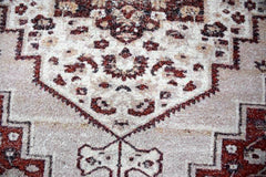 Multi Size Beige Taupe Burnt Orange Color Hand Woven All-Over Polyester Traditional Oriental Rug