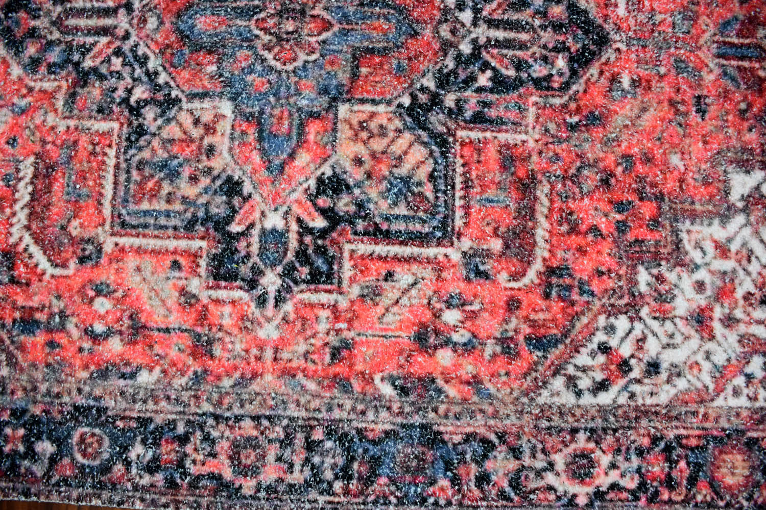 Multi Size Rust Ivory Black Color Hand Woven All-Over Polyester Traditional Oriental Rug