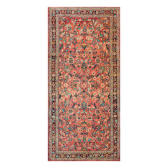 5'2" x 11' Runner Hand Knotted 100% Wool Traditional Oriental Area Rug Rust