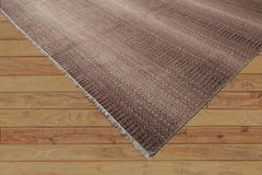 10x14 Brown, Tan, Color Hand Knotted Grass 100% Wool Modern & Contemporary Oriental Rug