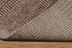 10x14 Brown, Tan, Color Hand Knotted Grass 100% Wool Modern & Contemporary Oriental Rug