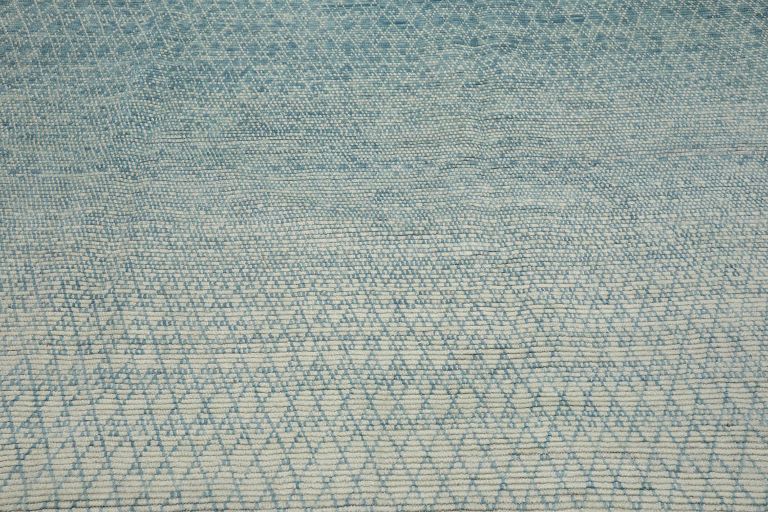 9x12 Aqua, Beige, Color Hand Knotted Grass 100% Wool Modern Oriental Rug