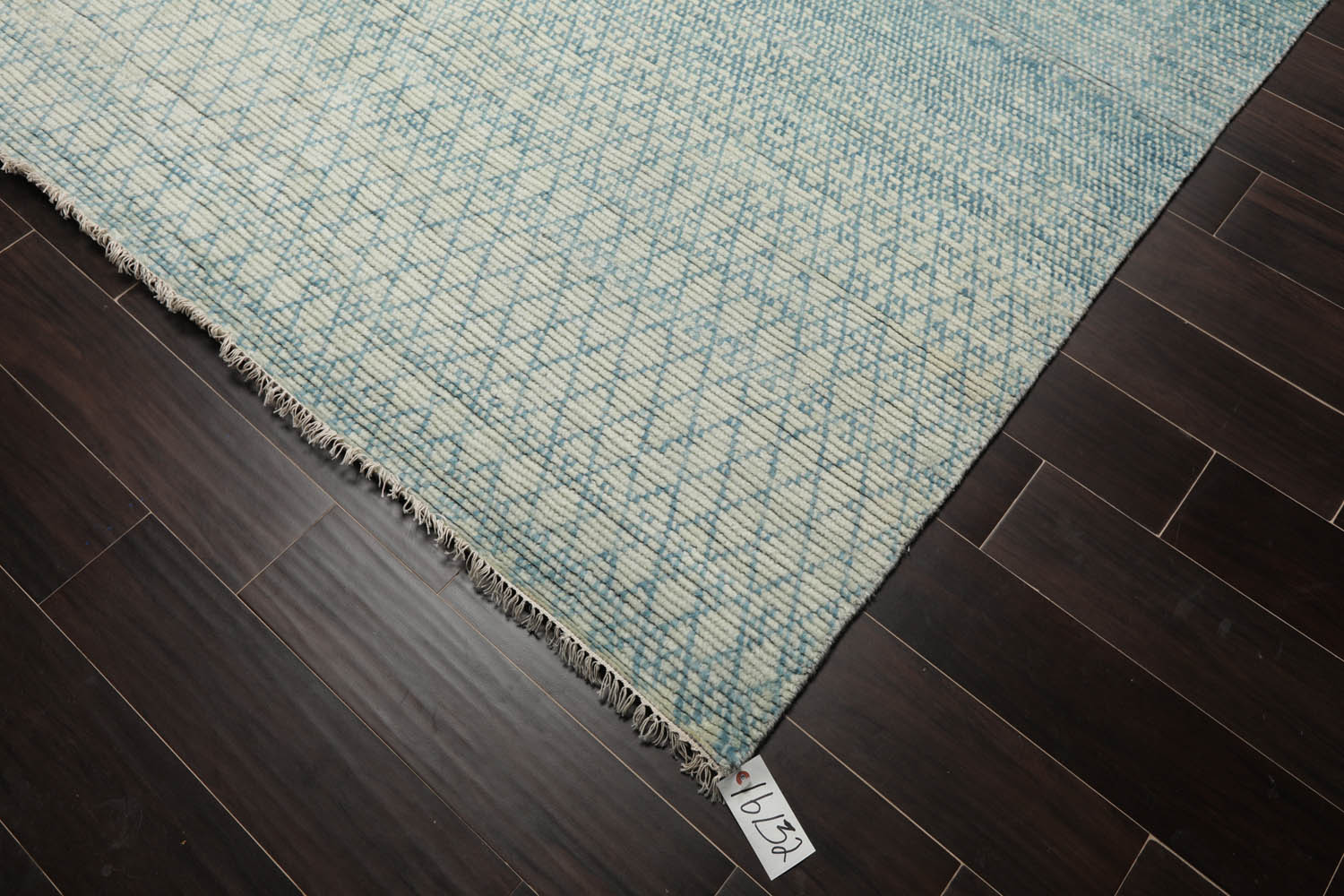 9x12 Aqua, Beige, Color Hand Knotted Grass 100% Wool Modern Oriental Rug