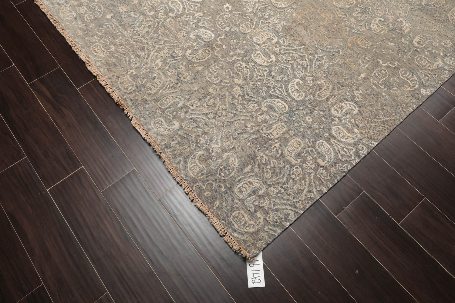 8x10 Gray, Beige, Color Hand Knotted Tibetan 100% Wool Contemporary Oriental Rug