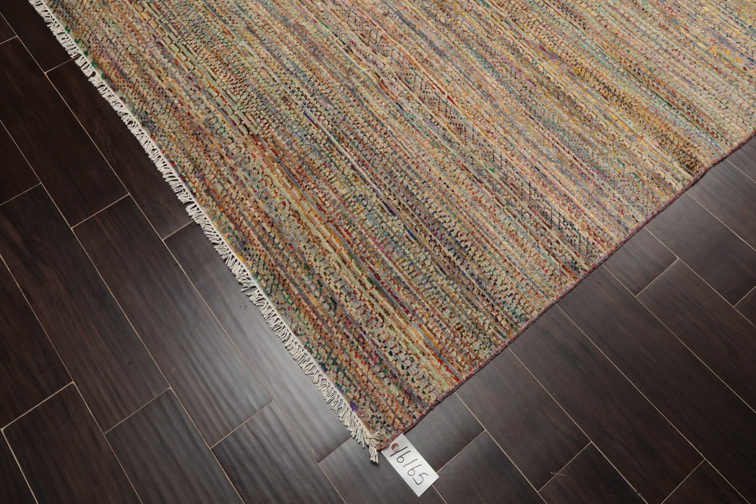 8x10 Tan, Beige, Turquoise Color Hand Knotted All-Over 100% Wool Modern Oriental Rug