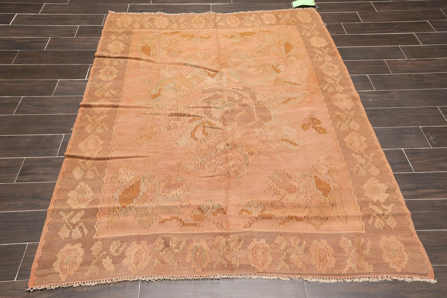 5x7 Rust, Brown, Gray Color Hand Knotted All-Over 100% Wool Traditional-Persian/Oriental Oriental Rug