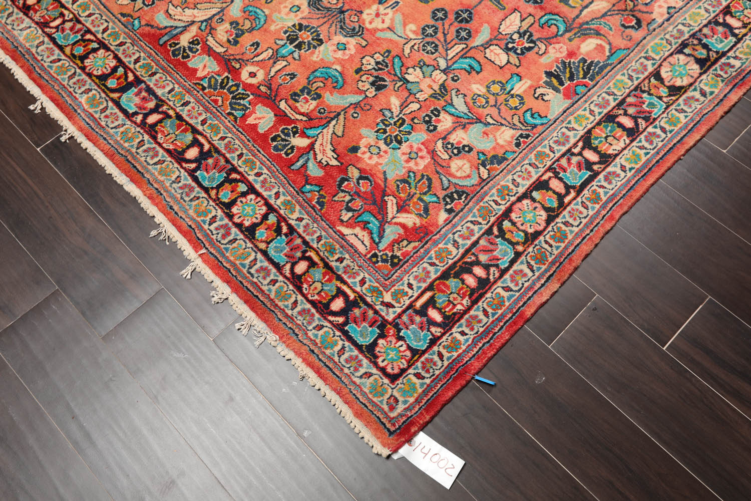 Runner Rust, Black, Orange Color Hand Knotted All-Over 100% Wool Traditional-Persian/Oriental Oriental Rug