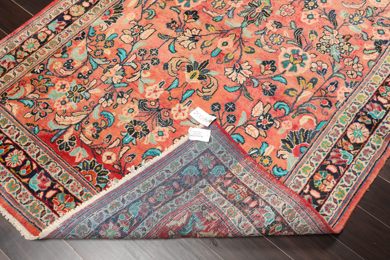 Runner Rust, Black, Orange Color Hand Knotted All-Over 100% Wool Traditional-Persian/Oriental Oriental Rug