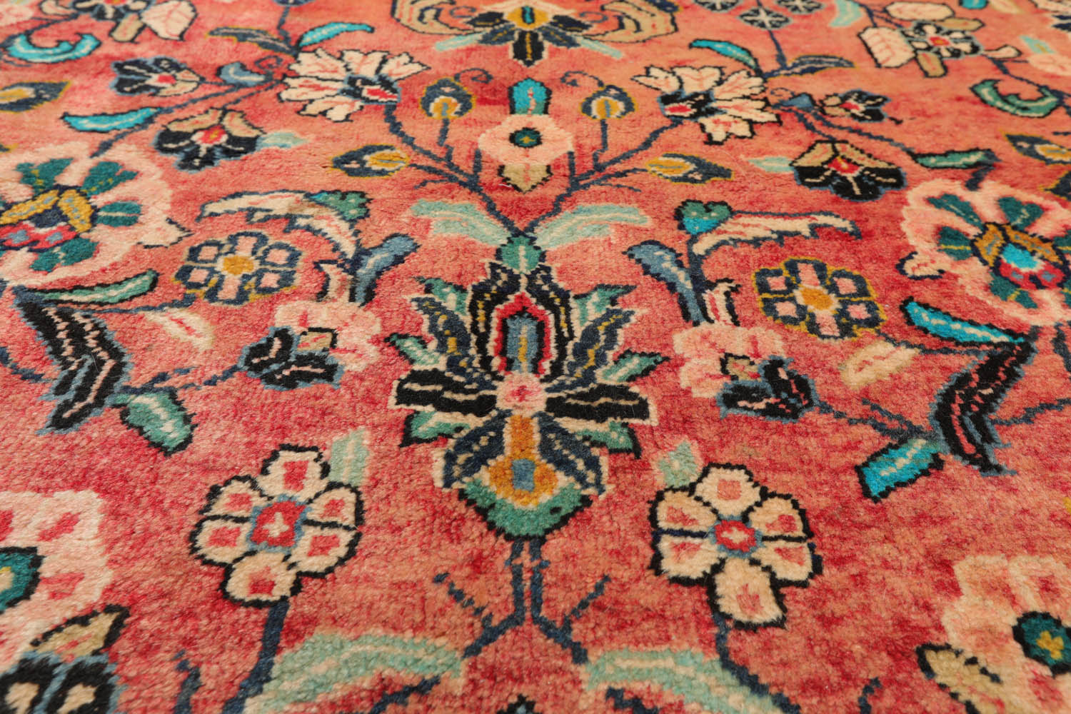 Runner Rust, Black, Orange Color Hand Knotted All-Over 100% Wool Traditional-Persian/Oriental Oriental Rug