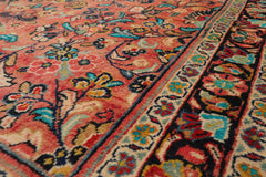 Runner Rust, Black, Orange Color Hand Knotted All-Over 100% Wool Traditional-Persian/Oriental Oriental Rug