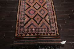 3x5 Rust, Rose, Brown Color Hand Woven All-Over 100% Wool Traditional-Persian/Oriental Oriental Rug