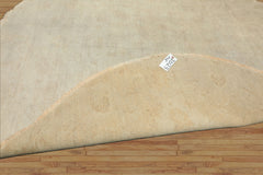 Round Gray, Beige, Color Hand Knotted Peshawar wool Modern & Contemporary Oriental Rug