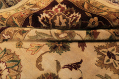 12x18 Beige, Maroon, Sage Color Hand Knotted Agra New Zealand Wool Traditional Oriental Rug