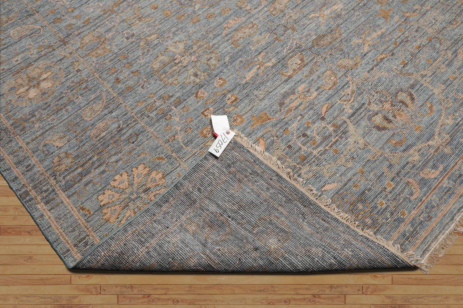 8x10 Blue, Beige, Tan Color Hand Woven Oushak Wool Traditional Oriental Rug