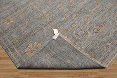 8x10 Blue, Beige, Tan Color Hand Woven Oushak Wool Traditional Oriental Rug