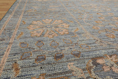 8x10 Blue, Beige, Tan Color Hand Woven Oushak Wool Traditional Oriental Rug