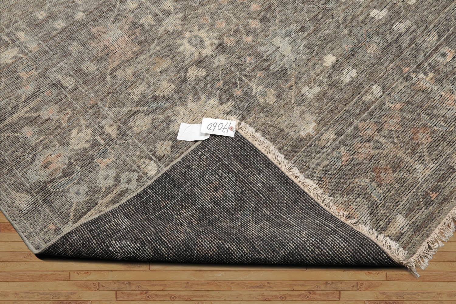 8x10 Gray, Beige, Pale Blue Color Hand Knotted Oushak Wool Traditional Oriental Rug