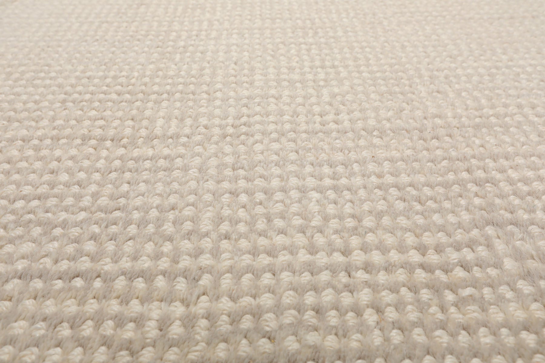 Elyette Hand Tufted Beige New Zealand Wool Textured Rug in Multi Sizes by LoomBloom