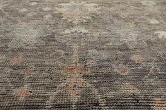 8x10 Gray, Beige, Pale Blue Color Hand Knotted Oushak Wool Traditional Oriental Rug