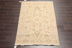 3x5 Multi, Gray, Gold Color Hand Knotted All-Over 100% Wool Traditional Oriental Rug