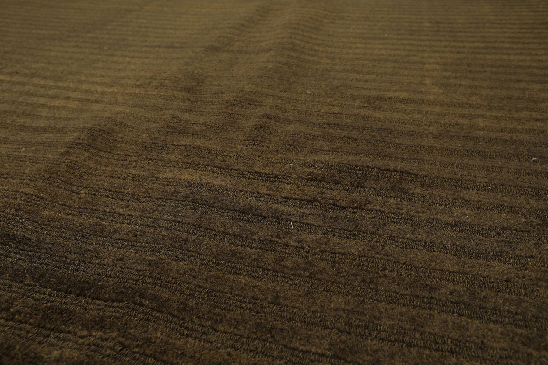 8x11 Dark Green, , Color Hand Knotted Tibetan Wool Modern & Contemporary / ribbed Oriental Rug