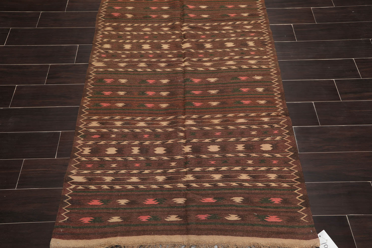4x6 Brown, Beige, Green Color Hand Knotted All-Over 100% Wool Traditional Oriental Rug