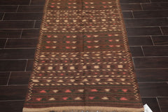 4x6 Brown, Beige, Green Color Hand Knotted All-Over 100% Wool Traditional Oriental Rug