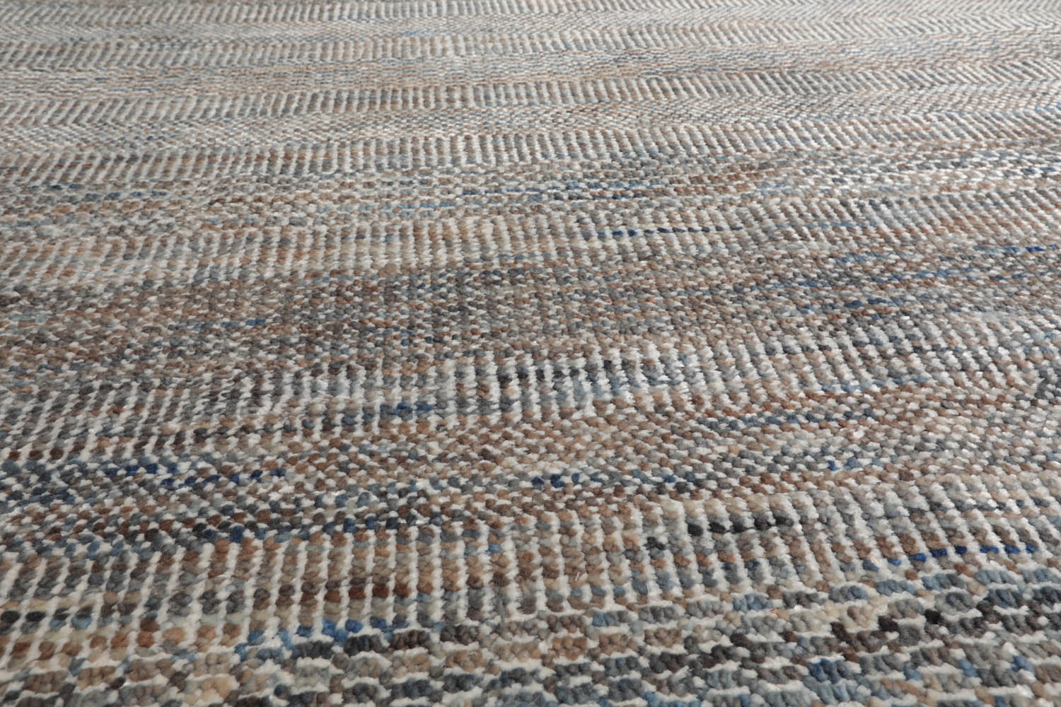 8x10 Tan, Gray, Brown Color Hand Knotted Grass 100% Wool Modern Oriental Rug