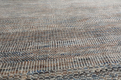 8x10 Tan, Gray, Brown Color Hand Knotted Grass 100% Wool Modern Oriental Rug