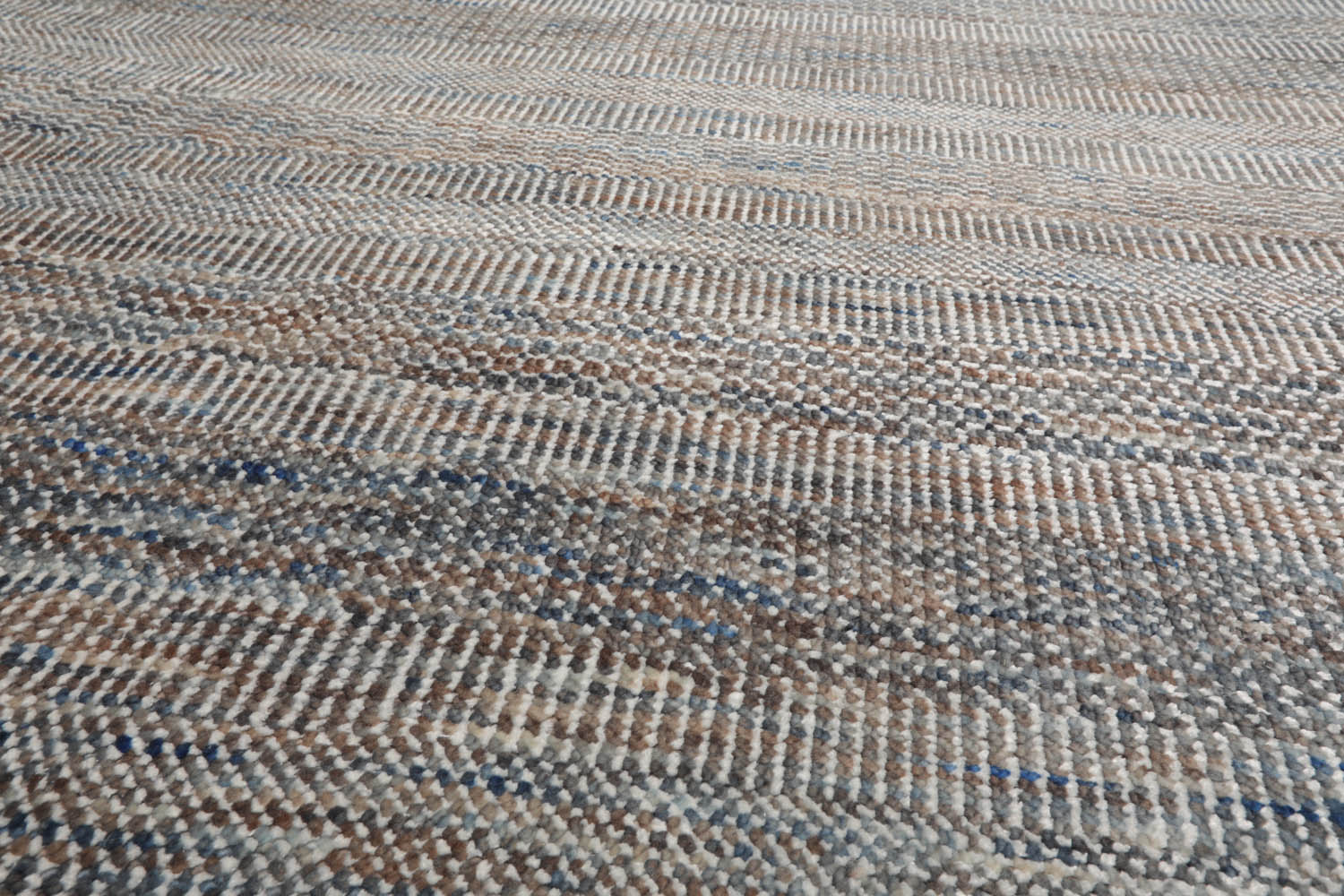 8x10 Tan, Gray, Brown Color Hand Knotted Grass 100% Wool Modern Oriental Rug