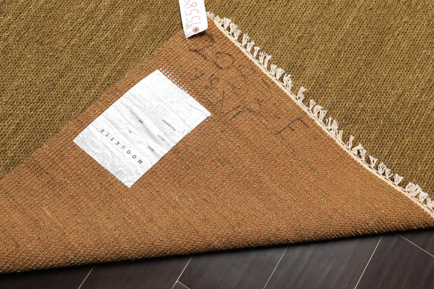 8x10 Olive Green, , Color Hand Knotted All-Over 100% Wool Modern Oriental Rug