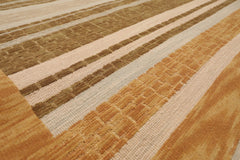 3x5 Beige, Sage, Gold Color Hand Knotted All-Over 100% Wool Contemporary Oriental Rug