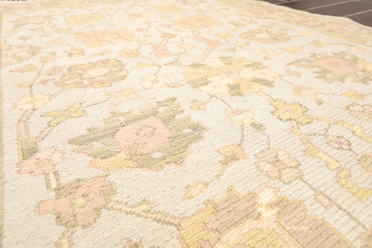 3x5 Blue, Tan, Gold Color Hand Knotted All-Over 100% Wool Traditional Oriental Rug