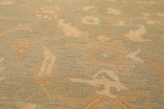 8x10 Sage, Beige, Caramel Color Hand Knotted All-Over 100% Wool Traditional-Persian/Oriental Oriental Rug