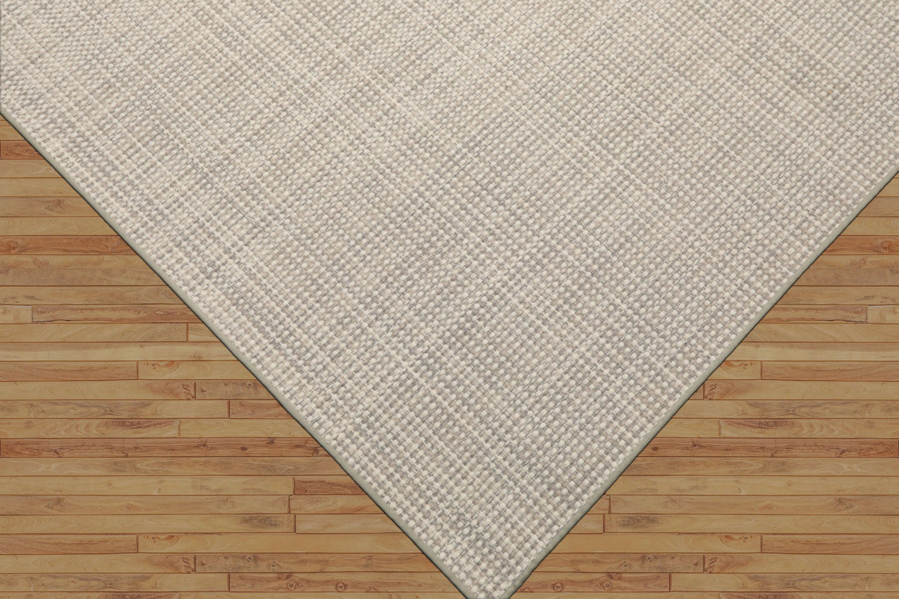 Fevronia Hand-Woven Beige New Zealand Wool Textured Flatweave Rug in Multi Sizes by LoomBloom