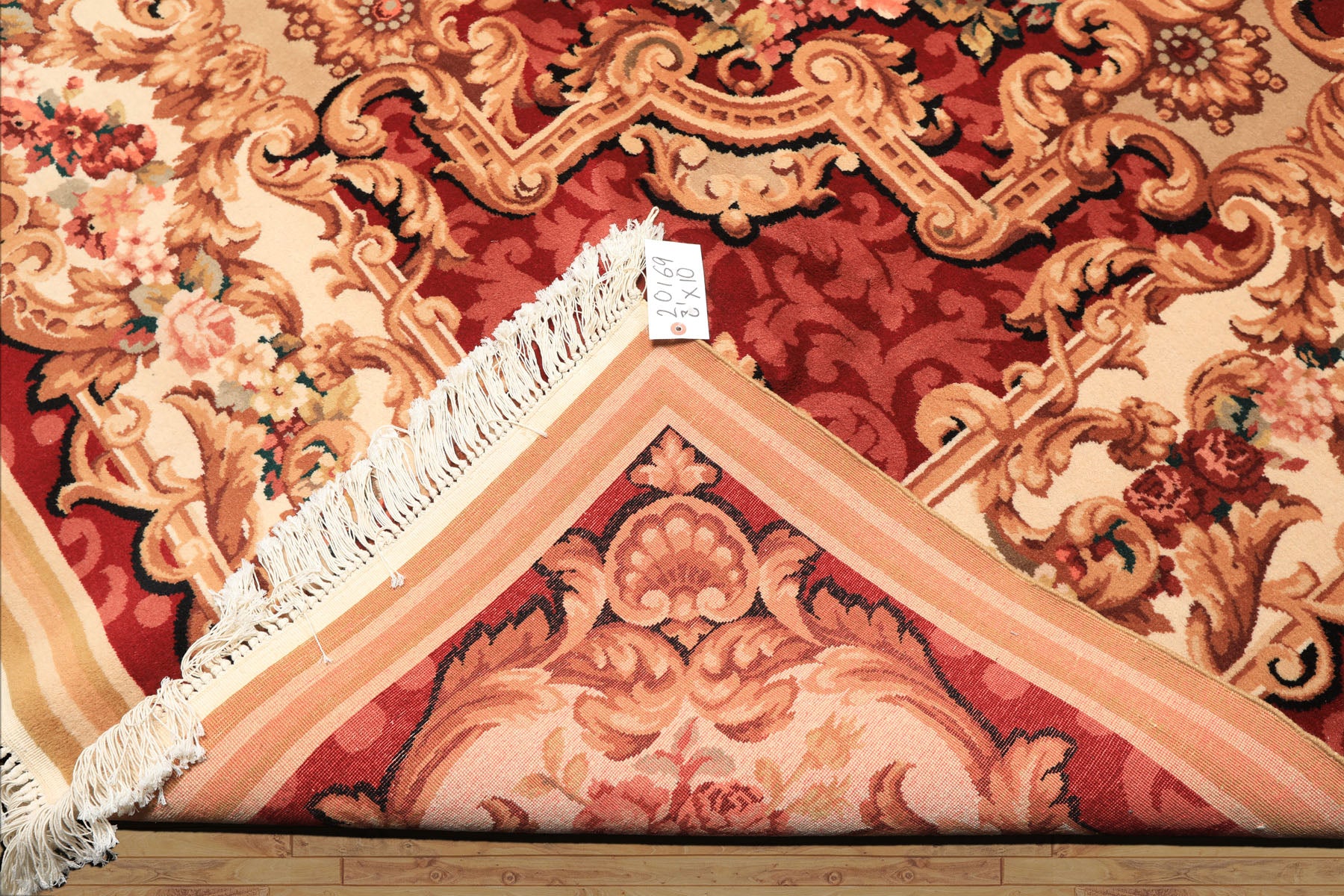 8x10 Ivory, Rose, Blush Color Hand Knotted French Aubusson Savonnerie Wool Traditional Oriental Rug