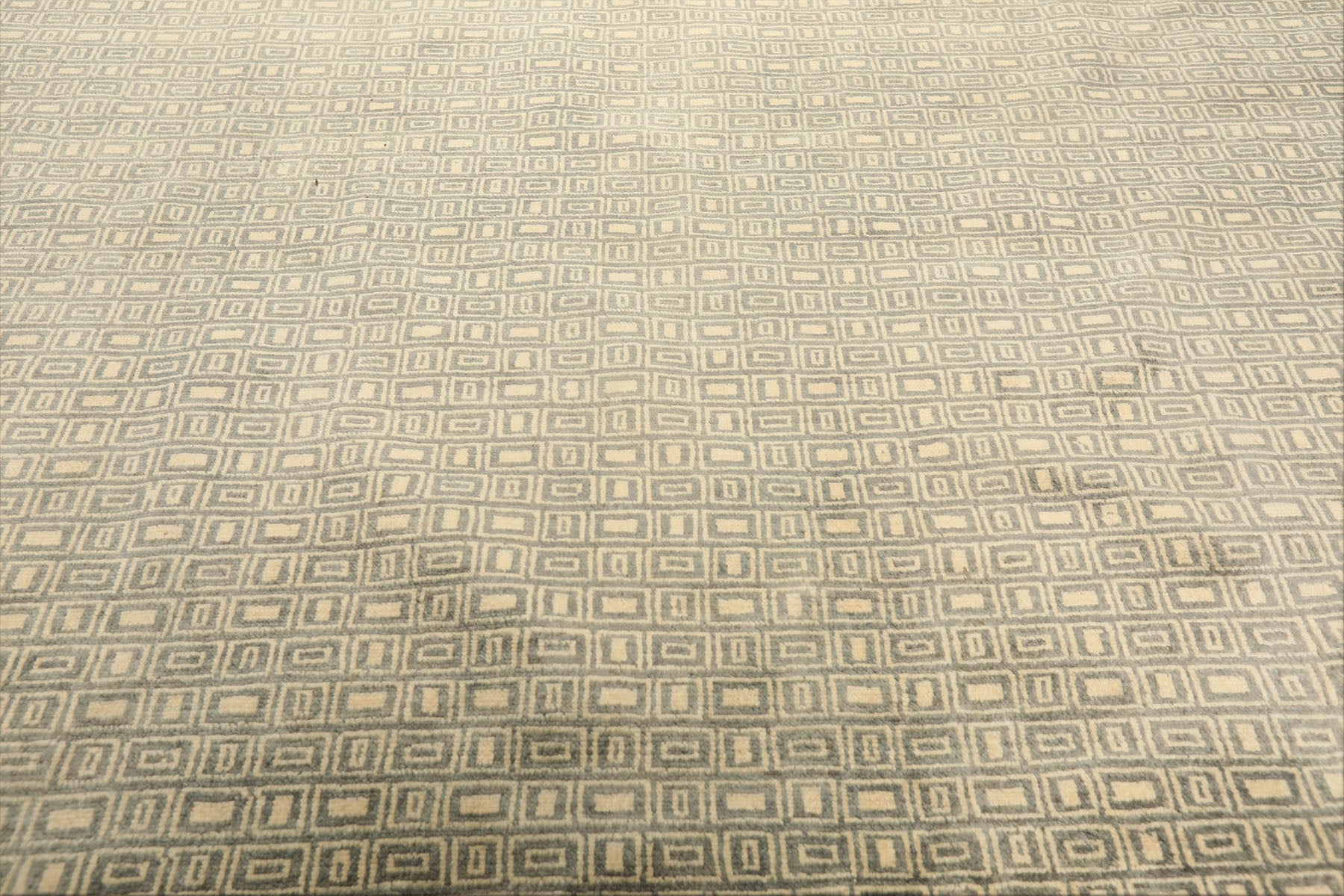 8x10 Moss, Ivory, Color Hand Knotted Bokhara New Zealand Wool Modern & Contemporary Oriental Rug