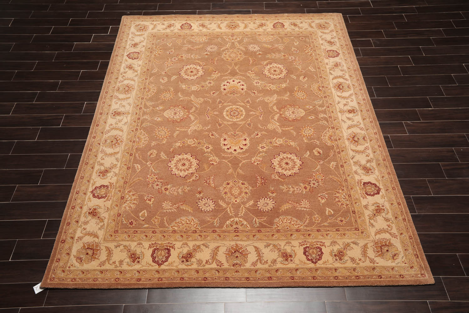8x10 Brown, Beige, Burgundy Color Hand Tufted All-Over 100% Wool Traditional Oriental Rug