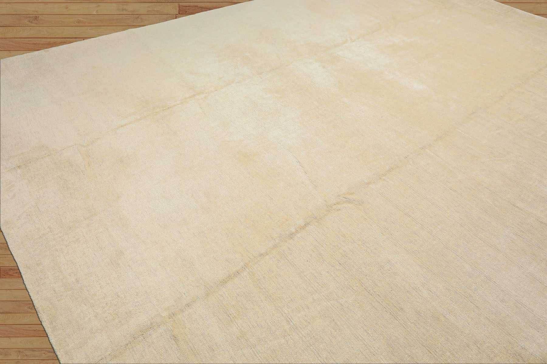 10x14 Ivory with slight gray texture, , Color Hand Knotted Tibetan 100% Pure Silk Contemporary Oriental Rug