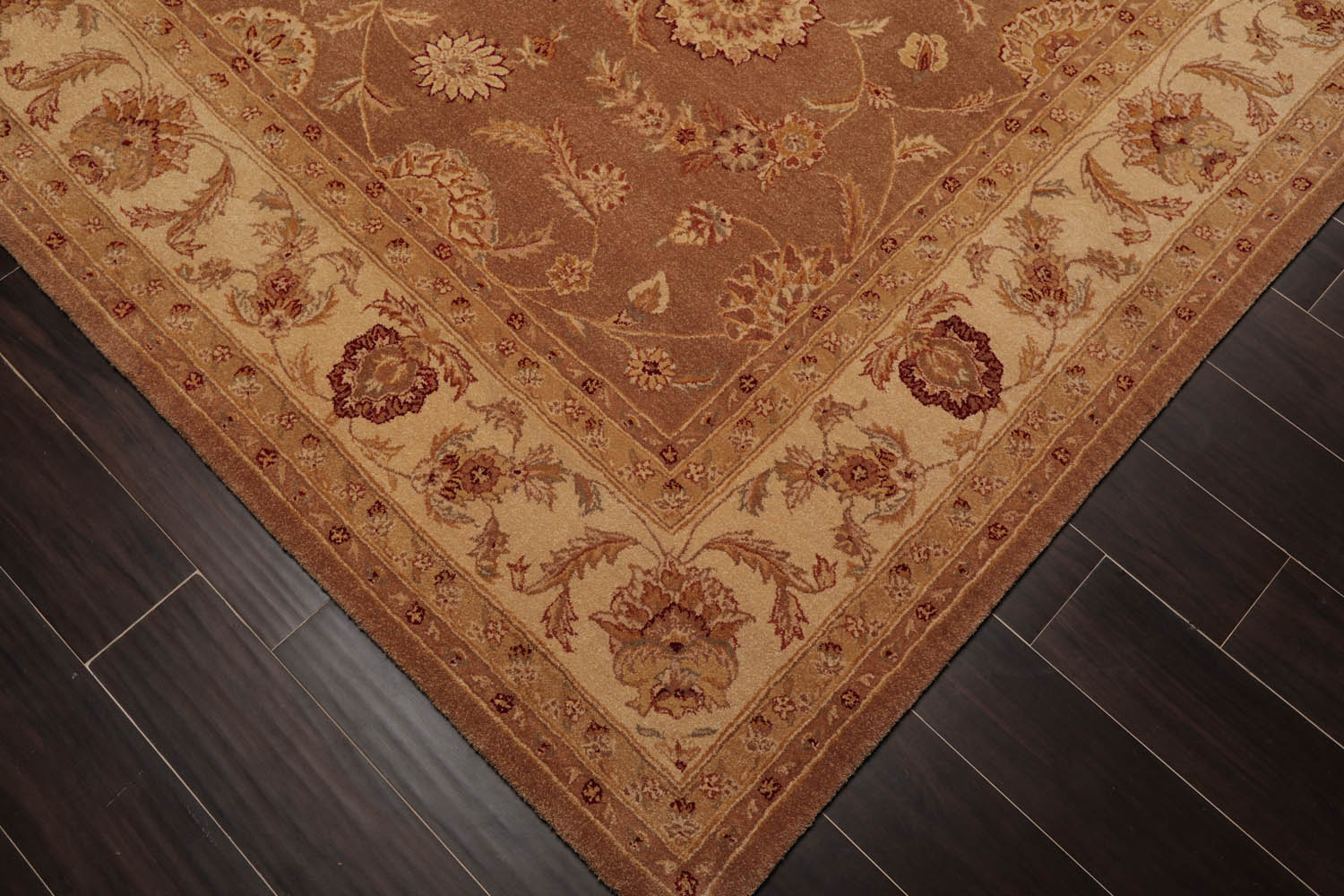 8x10 Brown, Beige, Burgundy Color Hand Tufted All-Over 100% Wool Traditional Oriental Rug