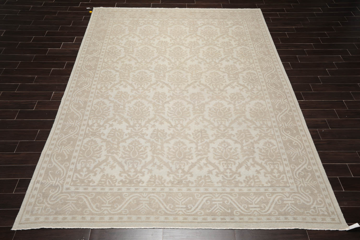 9x12 Gray, Taupe, Color Hand Knotted Afghan Oushak 100% Wool Traditional-Persian/Oriental Oriental Rug
