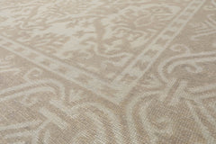 9x12 Gray, Taupe, Color Hand Knotted Afghan Oushak 100% Wool Traditional-Persian/Oriental Oriental Rug