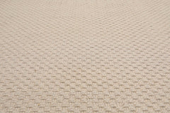 8x10 Oatmeal, , Color Hand Braided All-Over 100% Wool Braided Oriental Rug