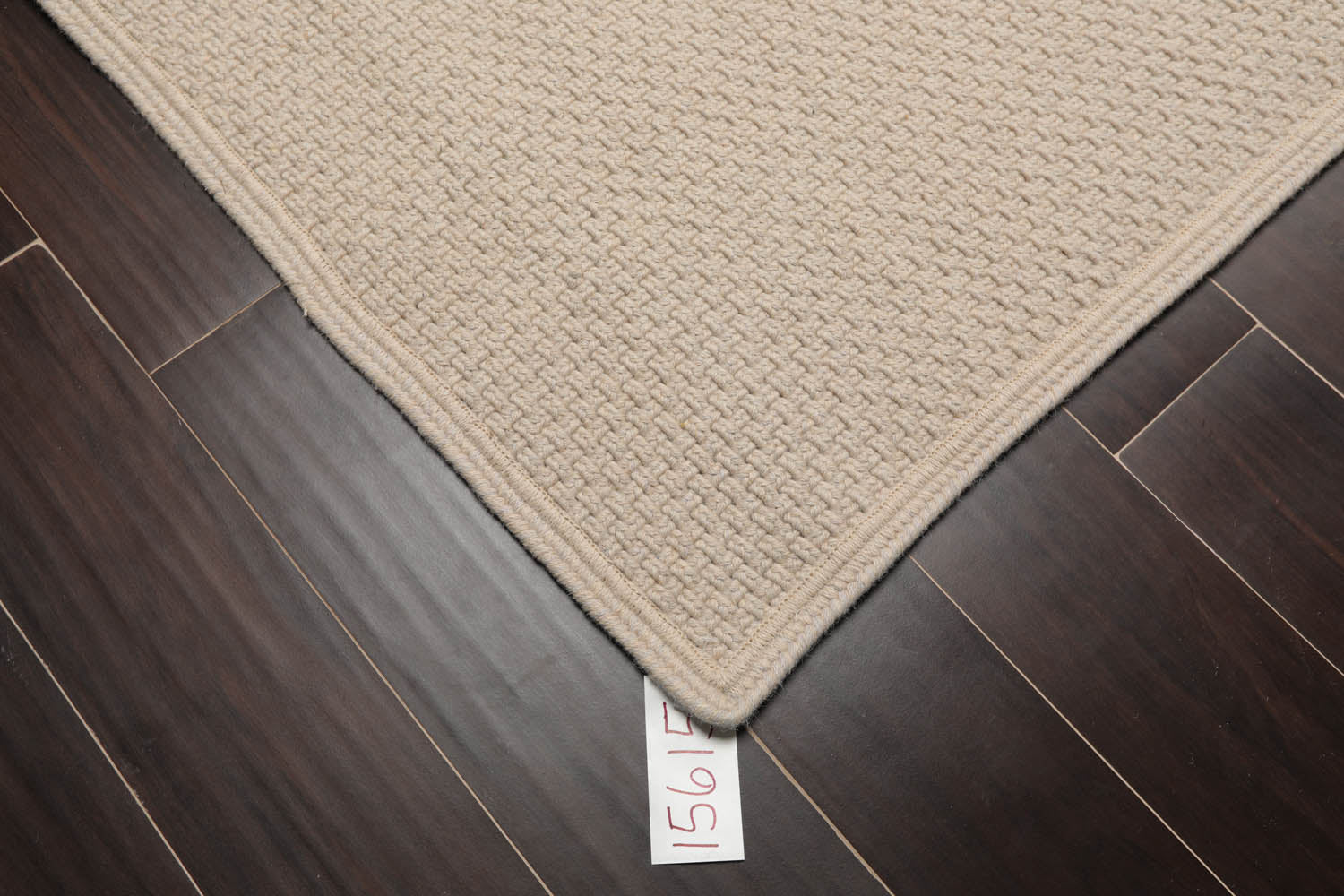 8x10 Oatmeal, , Color Hand Braided All-Over 100% Wool Braided Oriental Rug