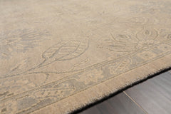 8x10 Gray, Beige, Color Hand Knotted All-Over 100% Wool Transitional Oriental Rug