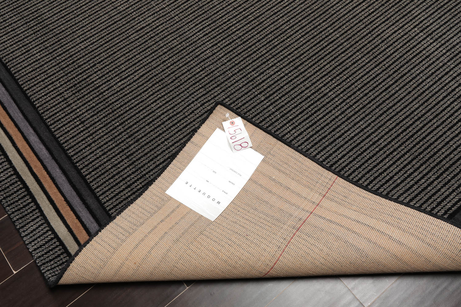 8x10 Black, Gray, Brown Color Machine Made All-Over 100% Wool Modern Oriental Rug