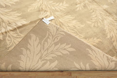8x10 Moss, Beige, Color Hand Knotted Tibetan Wool Transitional Oriental Rug