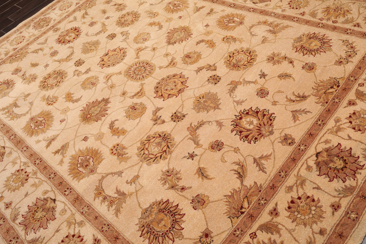 8x10 Tan, Brown, Taupe Color Hand Tufted Oriental 100% Wool Traditional-Persian/Oriental Oriental Rug